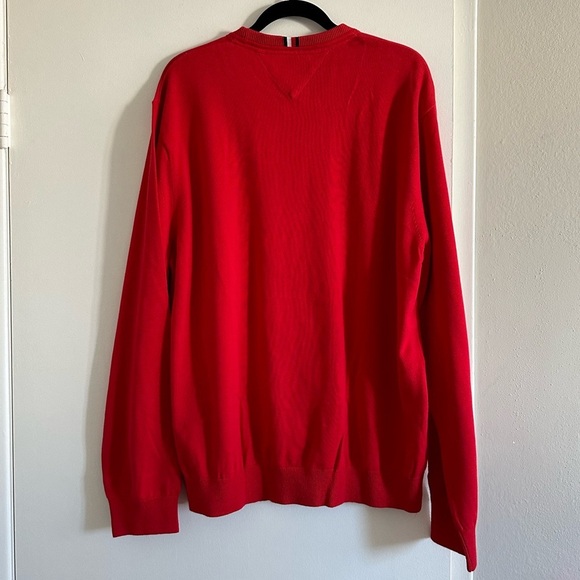NWT Tommy Hilfiger Crewneck Pullover Sweater Red Men’s XXL - Picture 9 of 9